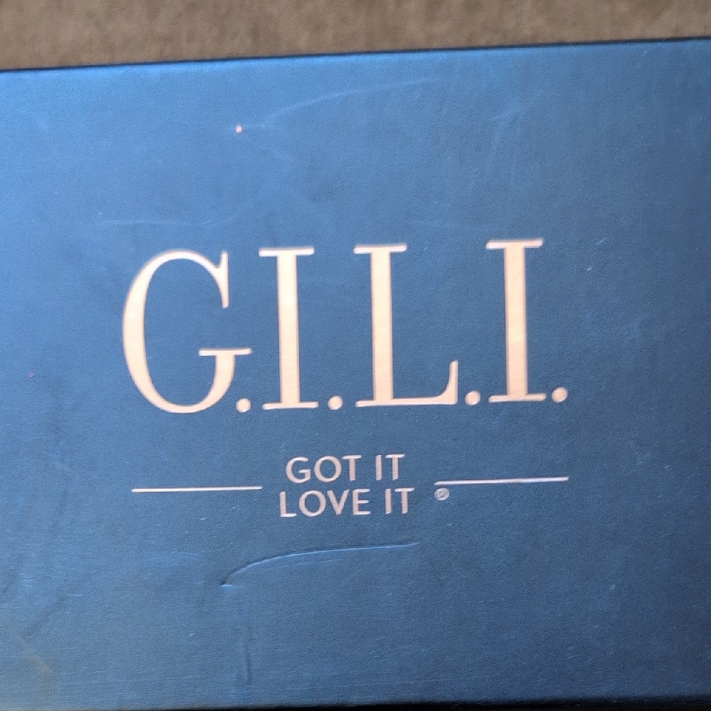 G.I.L.I. GI-PEARLIA BLACK SHIMMER FABRIC SLIDE ON SANDALS 8M NIB - Picture 3 of 10